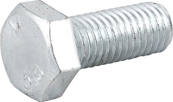Parafuso sextavado zincado 12mm x 30mm MA rosca total VONDER
