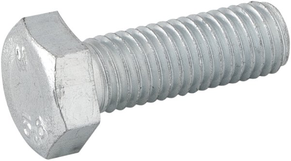 Parafuso sextavado zincado 12mm x 35mm MA VONDER