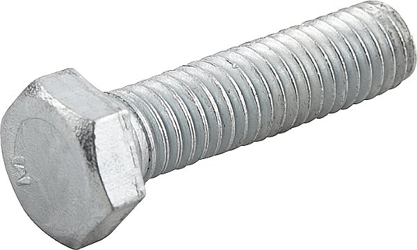 Parafuso sextavado zincado 3/8" x 1.1/2" UNC rosca total caixa com 200 peças VONDER