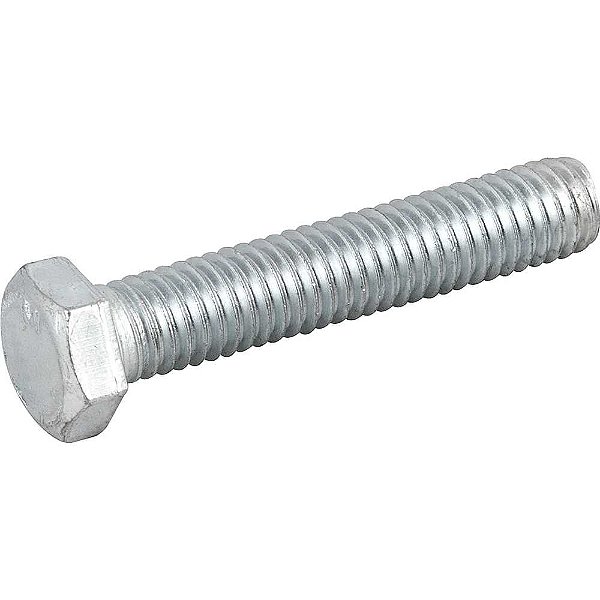 Parafuso sextavado zincado 3/8" x 2" UNC rosca total caixa com 200 peças VONDER