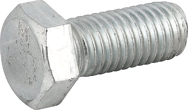 Parafuso sextavado zincado 5/8" x 1.1/2" UNC rosca total caixa com 50 peças VONDER