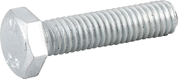 Parafuso sextavado zincado 6mm x 25mm MA rosca total caixa com 500 peças VONDER