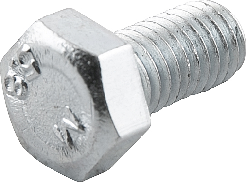 Parafuso sextavado zincado 8mm x 16mm MA rosca total caixa com 200 peças VONDER
