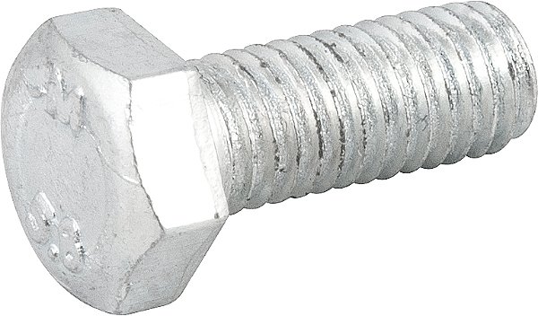 Parafuso sextavado zincado 8mm x 20mm MA rosca total caixa com 200 peças VONDER