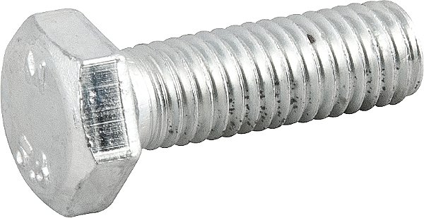 Parafuso sextavado zincado 8mm x 25mm MA rosca total caixa com 200 peças VONDER