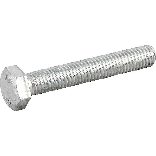 Parafuso sextavado zincado 8mm x 50mm MA rosca total caixa com 200 peças VONDER