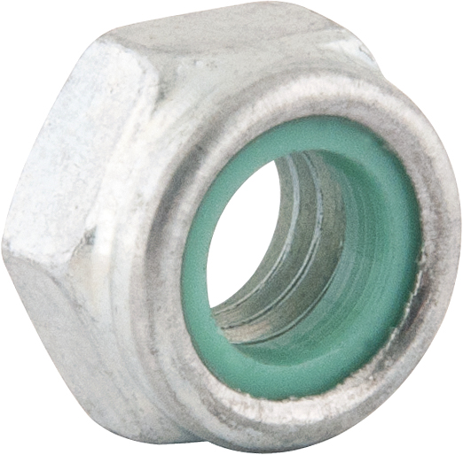 Porca autotravante sextavada 8mm MA baixa zincada pacote com 200 peças VONDER
