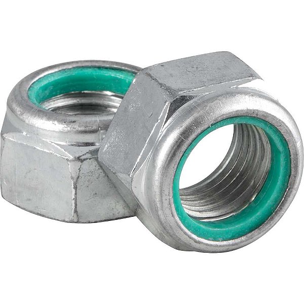 Porca autotravante sextavada 18mm MA baixa zincada VONDER