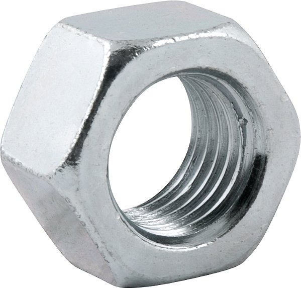Porca sextavada 1" UNC zincada cartela com 2 peças VONDER