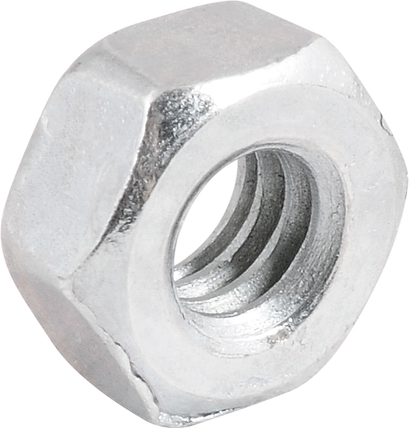 Porca sextavada 1/4" UNC zincada cartela com 10 peças VONDER