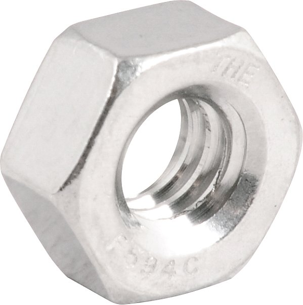 Porca sextavada inox UNC 1/4" VONDER