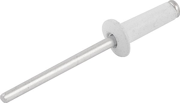 Rebite de repuxo 4,8mm x 10,0mm branco pacote com 50 peças NOVE54