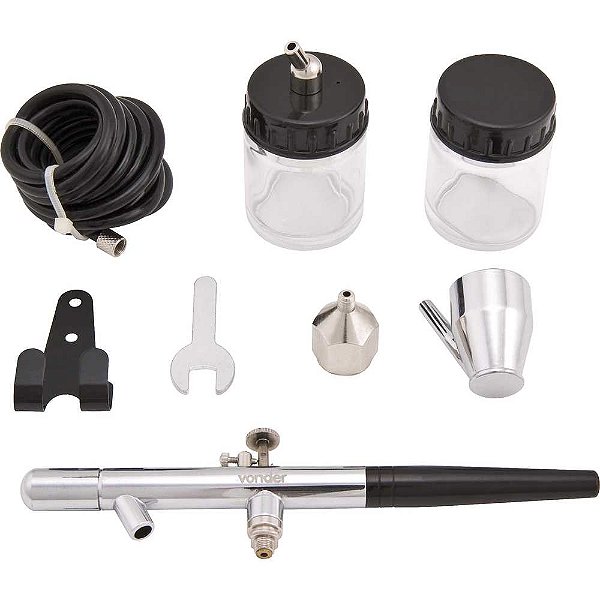Aerógrafo com acessórios AJ 008 VONDER