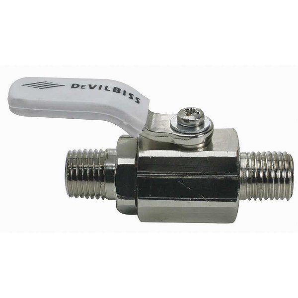 Válvula de esfera para linha de ar 1/4" x 1/4" DEVILBISS