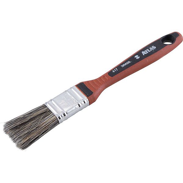 Pincel de cerda gris 1" para tintas látex e acrílicas 417/3 ATLAS
