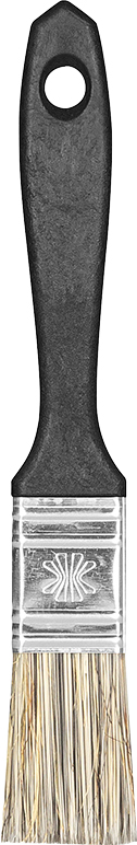 Pincel 1" com cerdas gris cabo preto Batalha 300/3 ATLAS