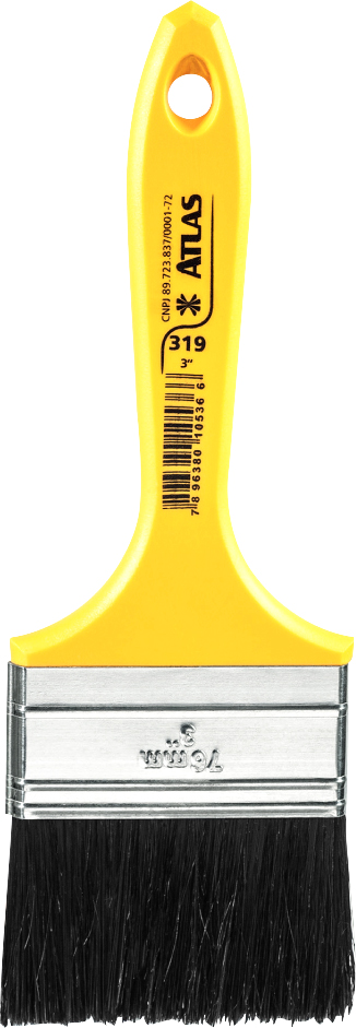 Pincel cerdas preta 3" médio 319/7 ATLAS