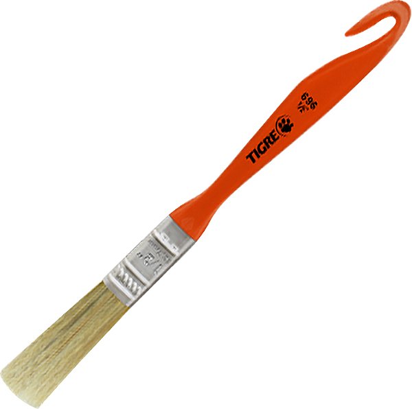 Pincel trincha média 1/2" cerda branca TIGRE
