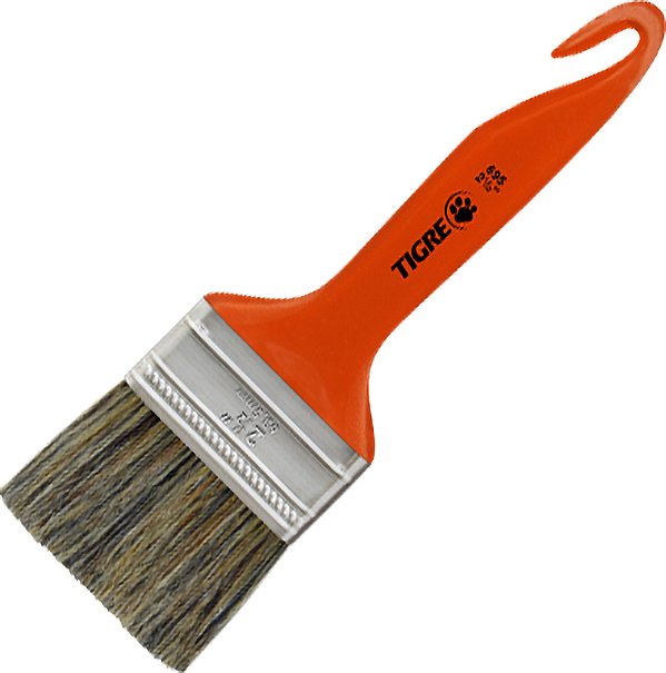 Pincel trincha média 2.1/2" cerda gris TIGRE