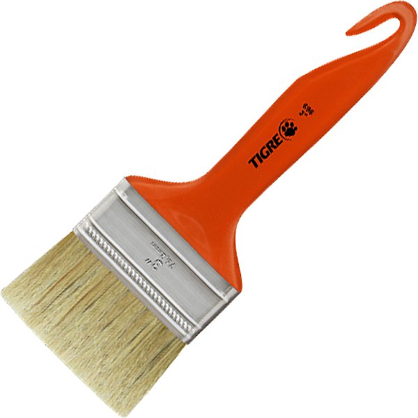 Pincel trincha média 3" cerda branca TIGRE