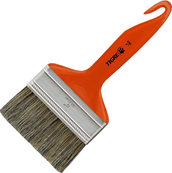 Pincel trincha média 4" cerda gris TIGRE