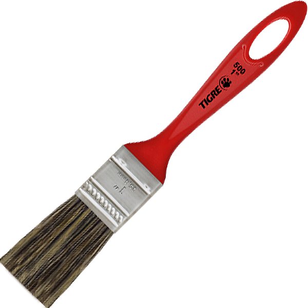 Pincel trincha simples 1" cerda gris TIGRE
