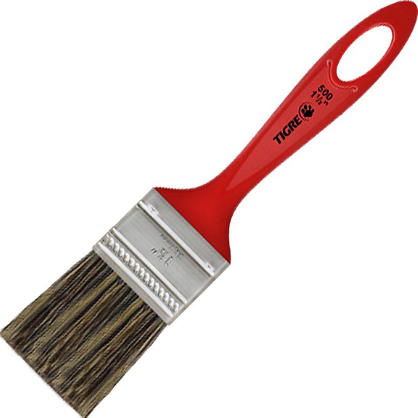 Pincel trincha simples 1.1/2" cerda gris TIGRE