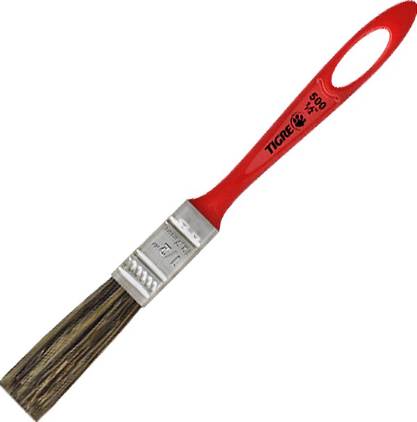 Pincel trincha simples 1/2" cerda gris TIGRE
