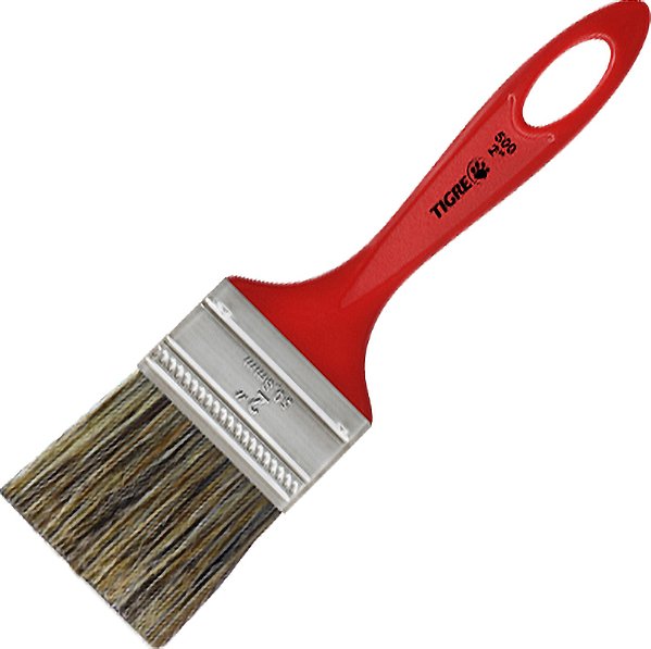 Pincel trincha simples 2" cerda gris TIGRE