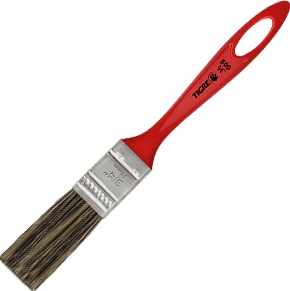 Pincel trincha simples 3/4" cerda gris TIGRE