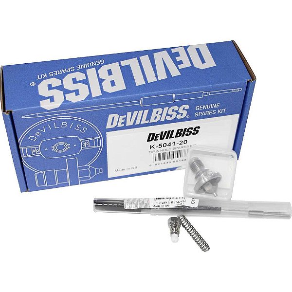 Kit bico 2,0mm e agulha para pistolas de pintura FLG-515 de gravidade K-5041-20 DEVILBISS