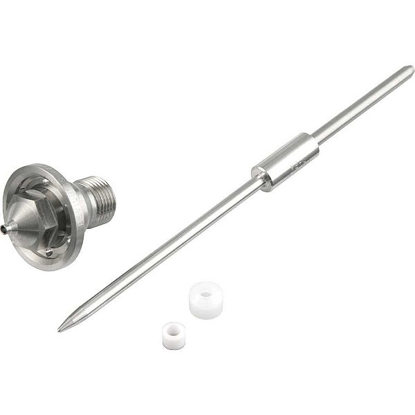 Kit bico e agulha KKB-0503-EX 1.8 para pistolas de pintura JGA-504-30BX (pressão/sucção) e JGA-504-67 HD EX (pressão) DEVILBISS