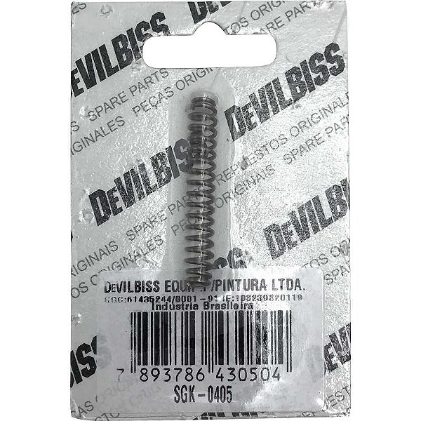 Mola para ara pistolas de pinturas SGK-505 (pressão) e FLG-515S (sucção) SGK-0405 DEVILBISS.