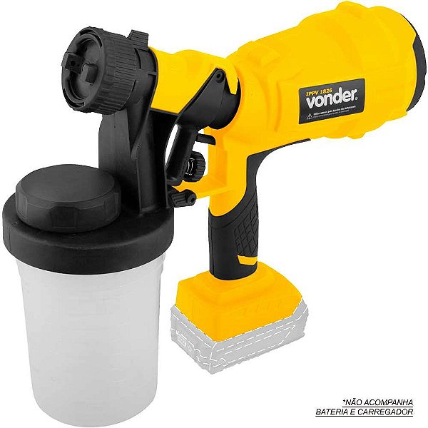 Pistola para pintura bateria intercambiável de 18V sem bateria e sem carregador IPPV 1826 VONDER