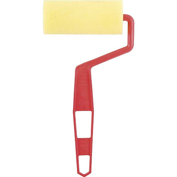 Rolo de espuma para pintura 9cm com suporte plástico 606/9 ATLAS