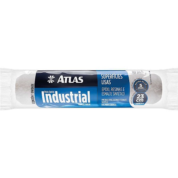 Rolo de lã de poliéster para pintura 23cm sem cabo ATLAS