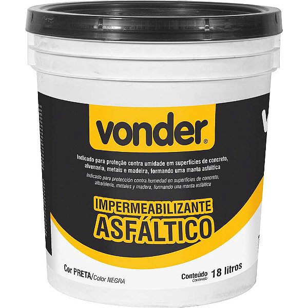 Impermeabilizante asfáltico 18L VONDER