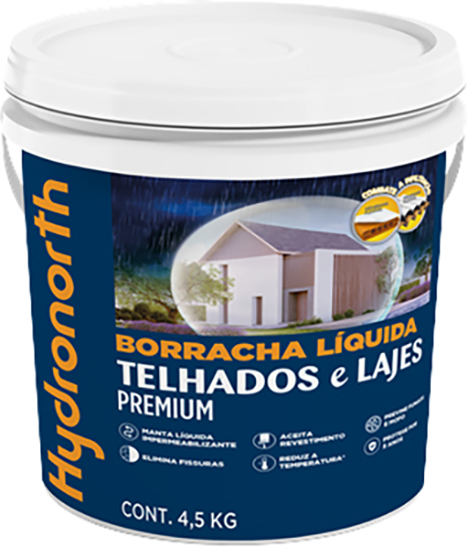 Impermeabilizante para telhados e lajes 4,5kg 96974 HYDRONORTH
