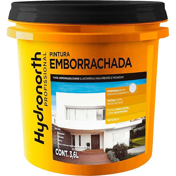 Tinta para pintura impermeabilizante 3,6 litros cor elefante pintura emborrachada 95691 HYDRONORTH