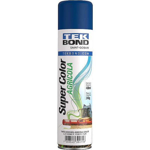 Tinta spray agrícola azul DF 400ml TEKBOND