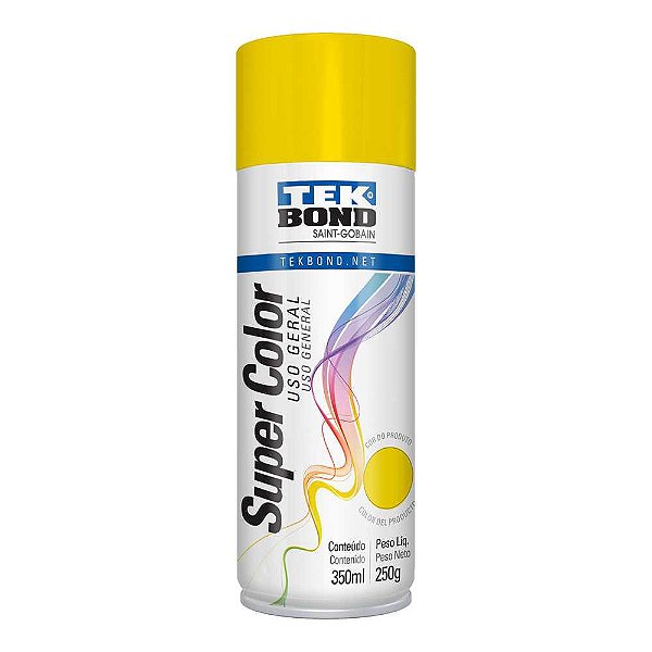 Tinta spray amarelo 350ml TEKBOND