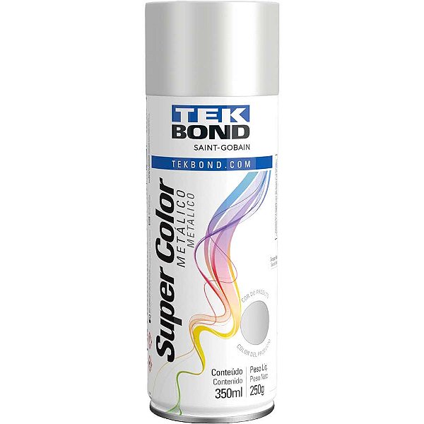 Tinta spray prata metálico 350ml TEKBOND