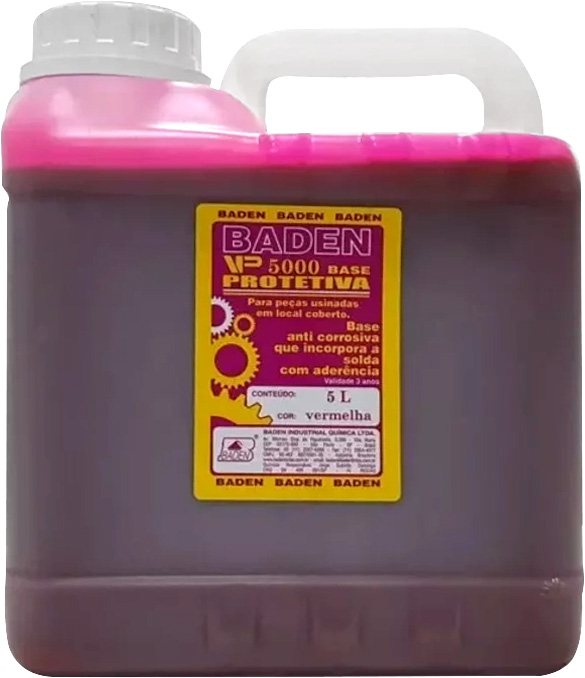 Verniz protetivo antioxidante 5 litros vermelho VP-5000 BADEN