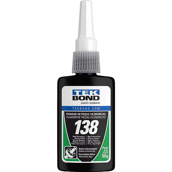 Adesivo anaeróbico para fixação 138 50g verde TEKBOND