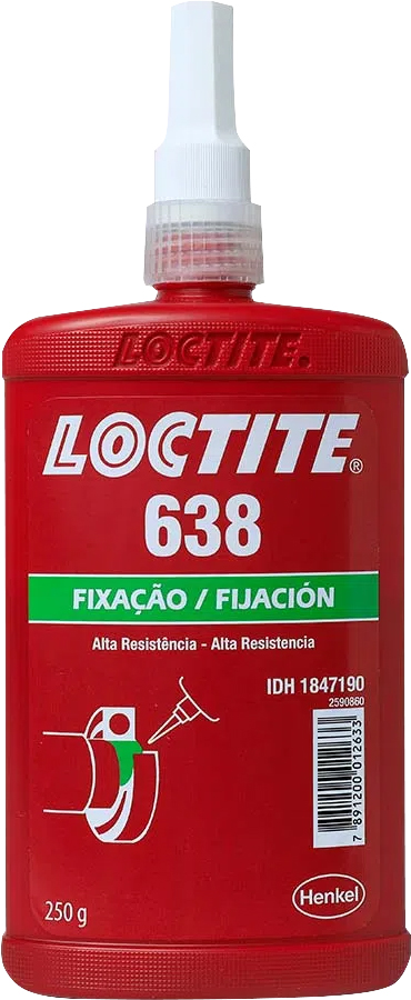 Adesivo anaeróbico para fixação 638 250g verde 1847190 LOCTITE