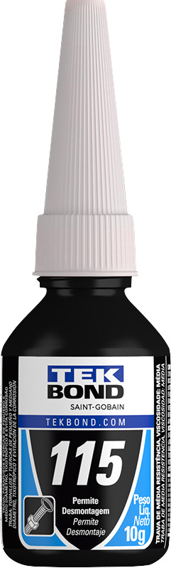 Adesivo anaeróbico para travamento de rosca torque médio 10g 115 TEKBOND