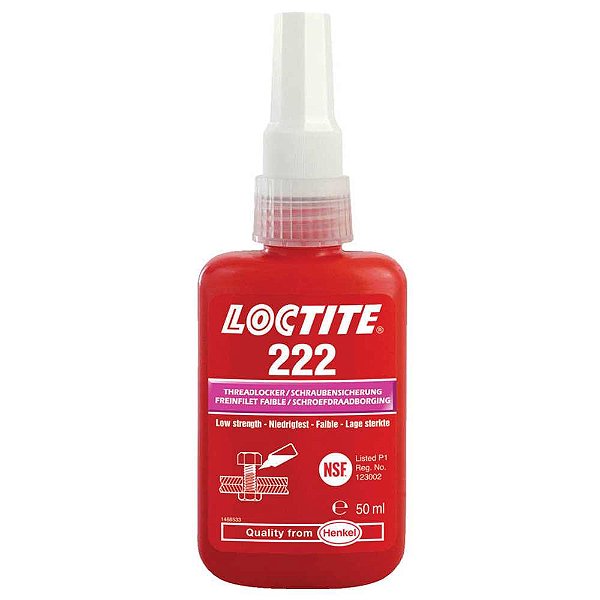 Adesivo anaeróbico para travamento de rosca 222 50g LOCTITE