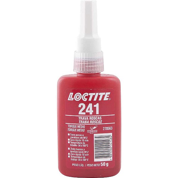 Adesivo anaeróbico para travamento de rosca 241 50g LOCTITE
