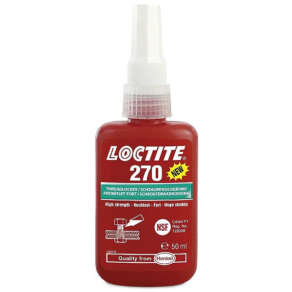 Adesivo anaeróbico para travamento de rosca 50g 270 LOCTITE