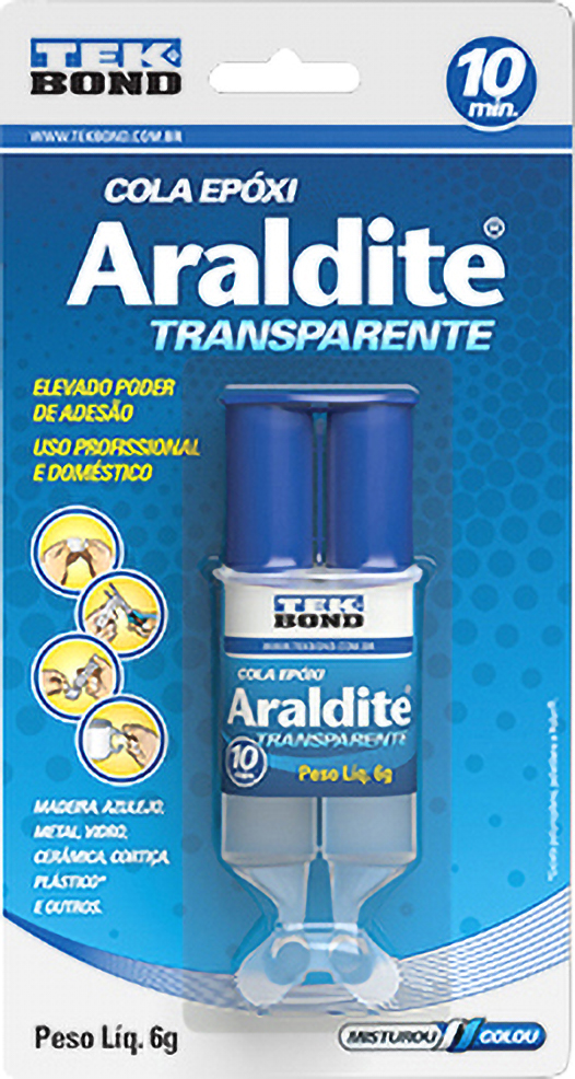 Adesivo araldite tipo seringa 6g 10828500602 TEKBOND - 12 unidades